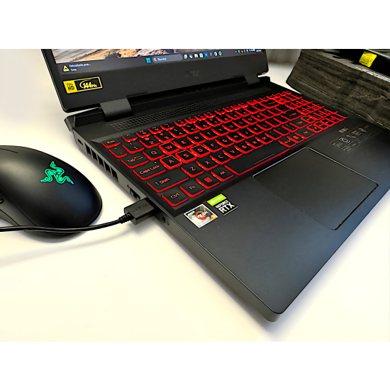 Gamingowy Laptop Acer Nitro Ryzen 12-wątk Nvidia RTX 8GB 144Hz Win11 Do Gier Pracy